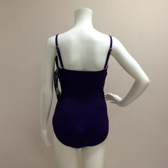Miraclesuit Rialto Purple One Piece Swimsuit - Picture 9 of 9